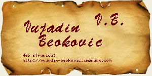 Vujadin Beoković vizit kartica